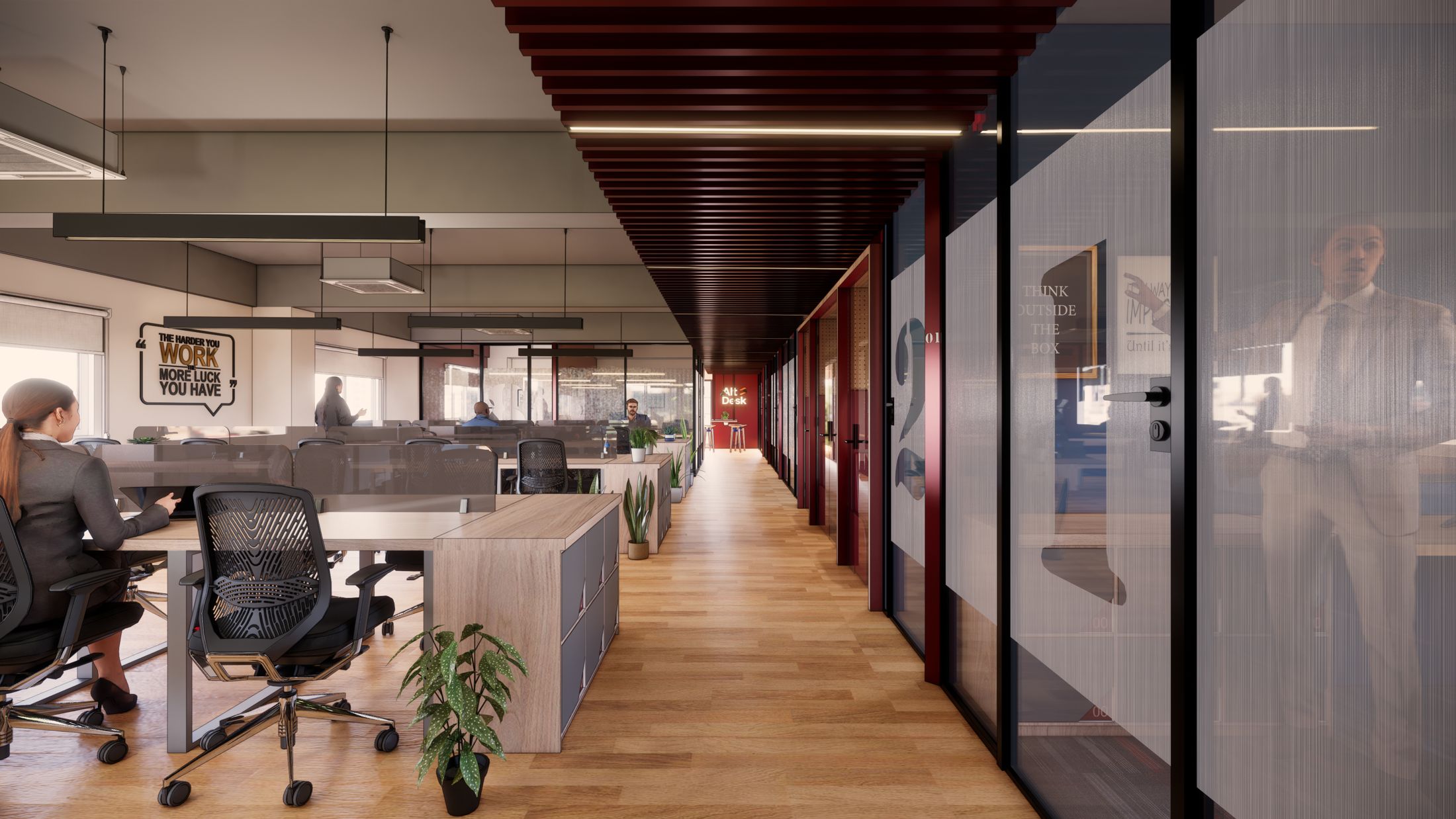 AltDesk workspace interior